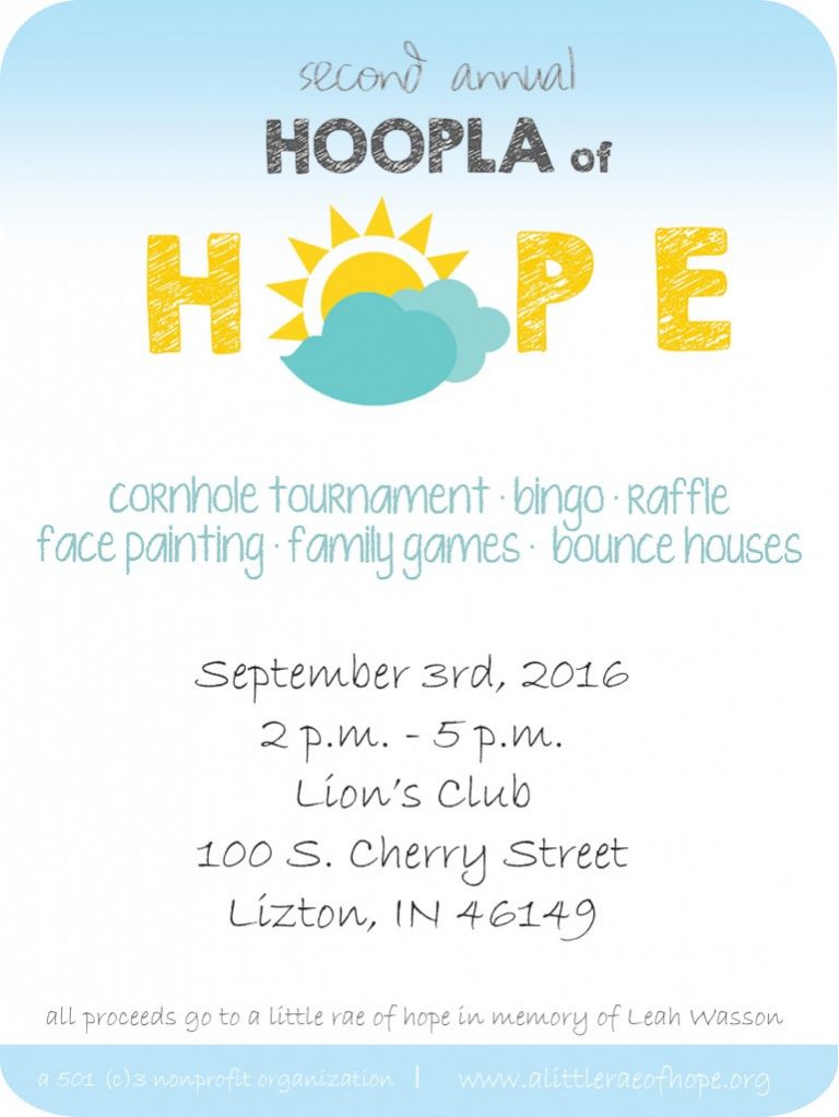 Hoopla of hope